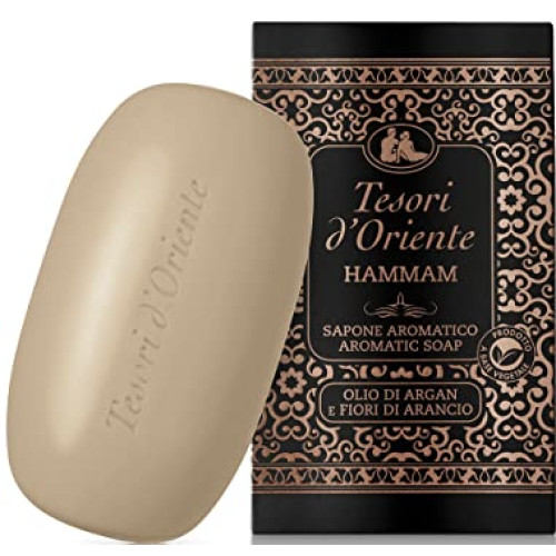 Парфумоване тверде крем-мило Tesori d’Oriente Hammam олія аргану та апельсиновий цвіт 125 гр